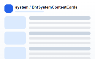 BhtSystemContentCards 效果图