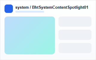 BhtSystemContentSpotlight01 效果图