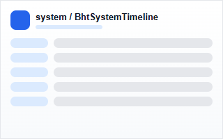 BhtSystemTimeline 效果图